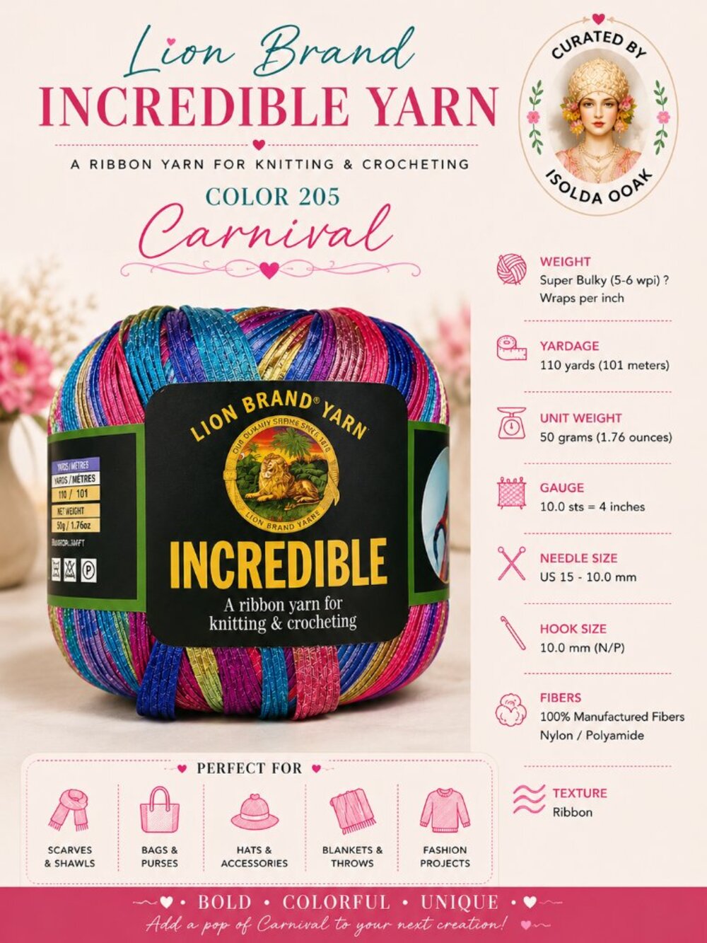 Lion Brand Incredible Yarn Color 205